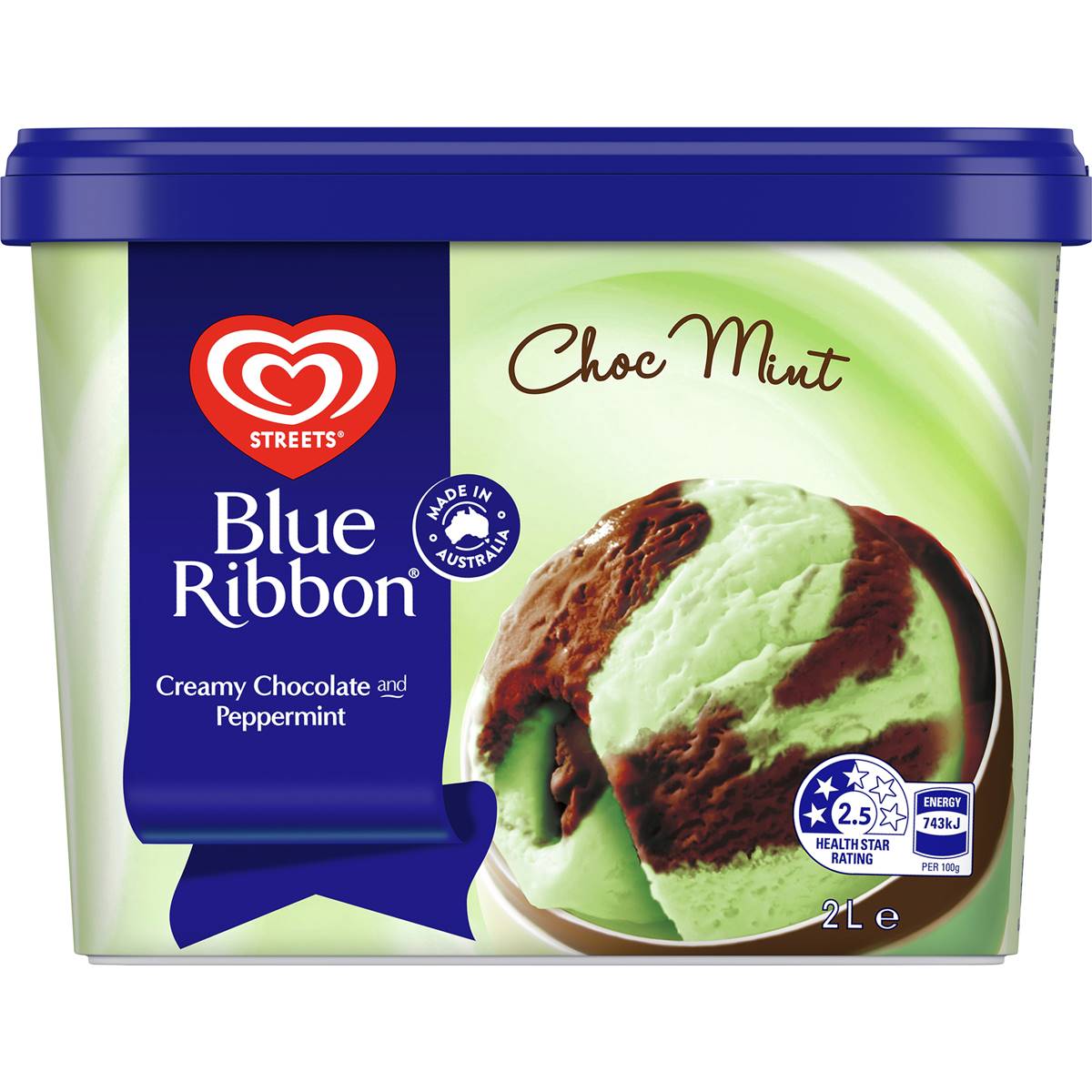 Calories In Streets Blue Ribbon Classic Chocolate Calcount