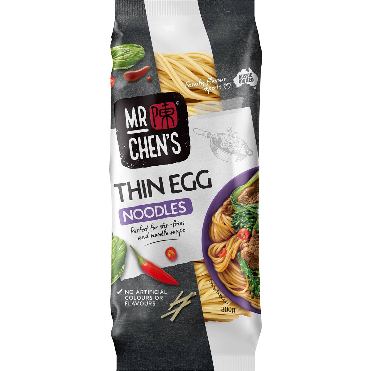 Calories in Mr Chen's Thin Egg Noodles calcount