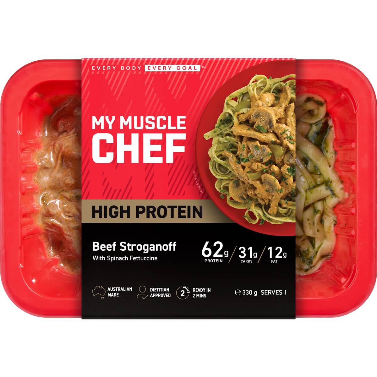 Calories in Optislim Healthy Option Beef Stroganoff Meal calcount