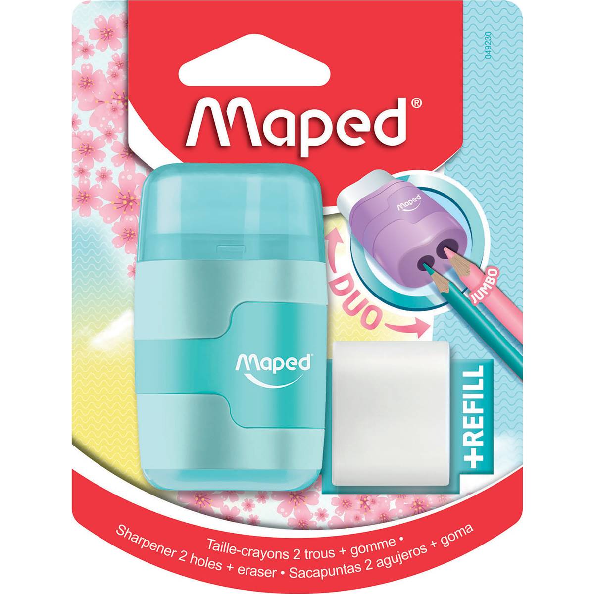 Maped Sharpner & Eraser Pastel Assorted