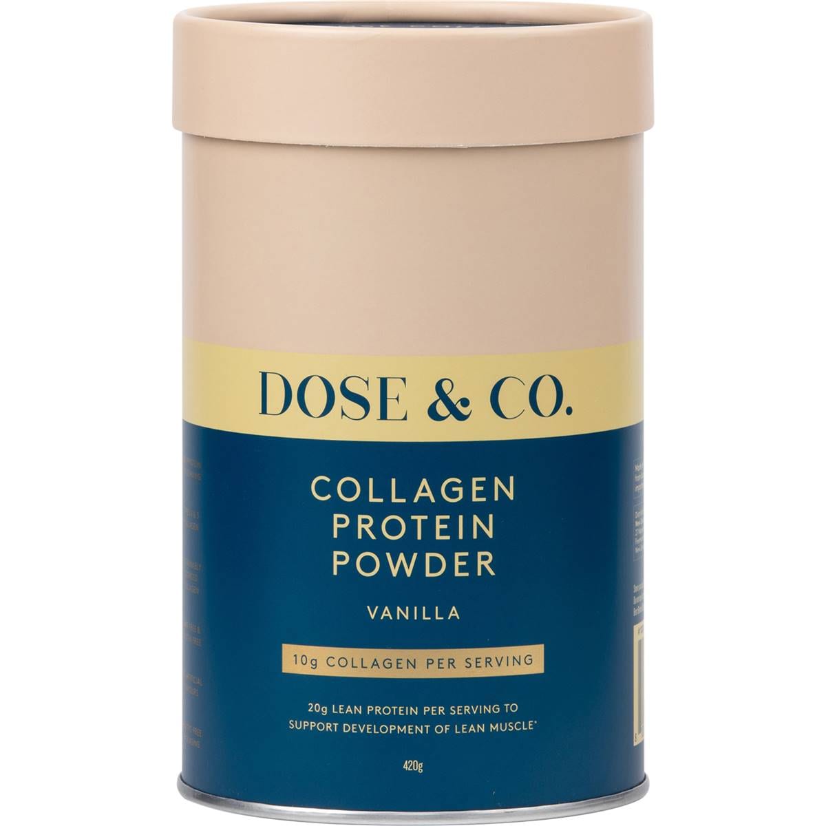 Dose & Co. Collagen Protein Powder Creamy Vanilla 420g
