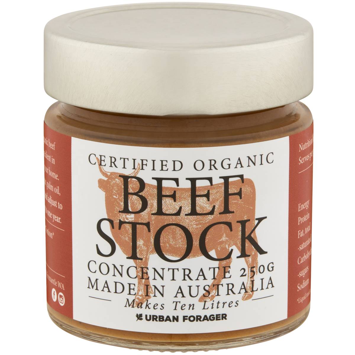 Calories in Urban Forager Organic Beef Stock