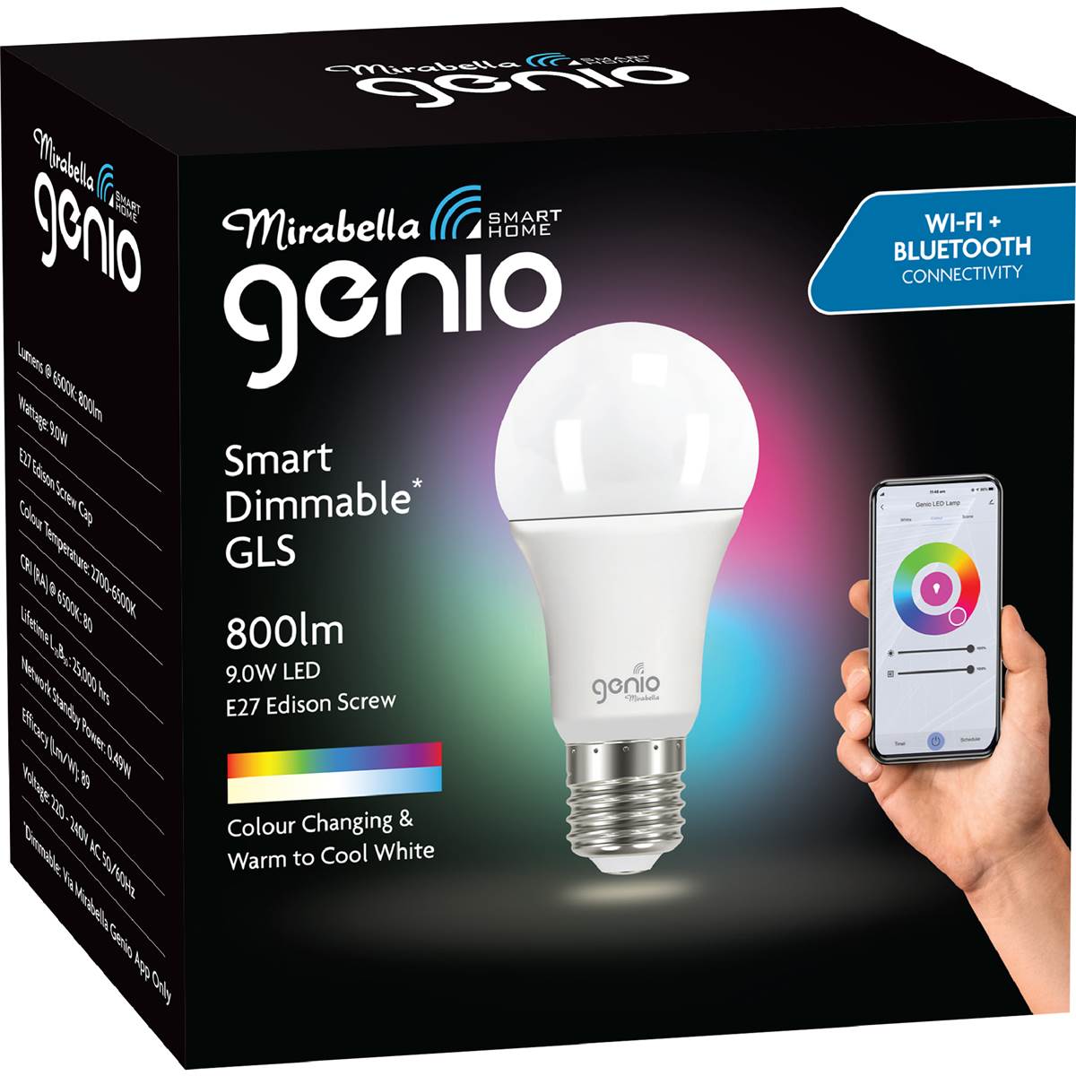 Mirabella Genio Wifi Dimmable 9W Led Gls Edison Screw each
