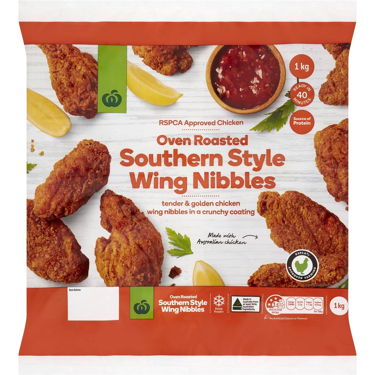 Woolworths Oven Roasted Southern Style Wing Nibbles