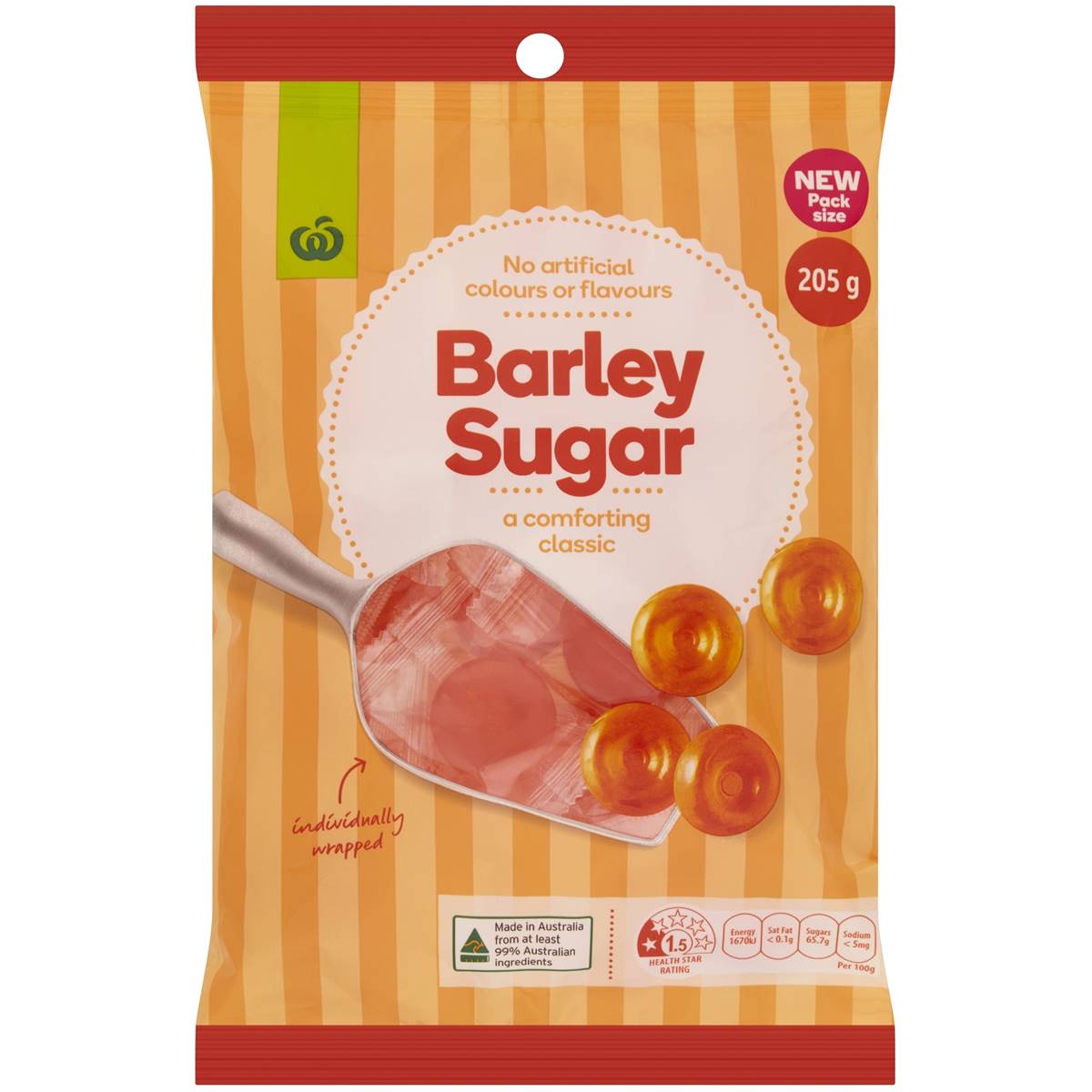 Calories in Woolworths Barley Sugar calcount