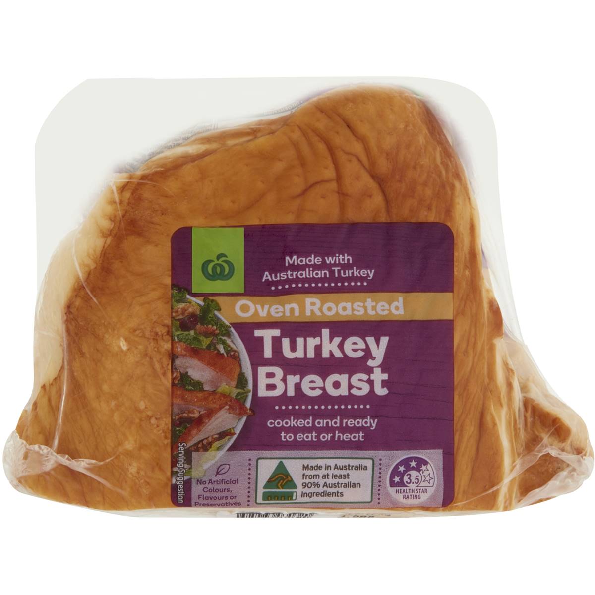 Calories in Woolworths Oven Roasted Turkey Breast calcount