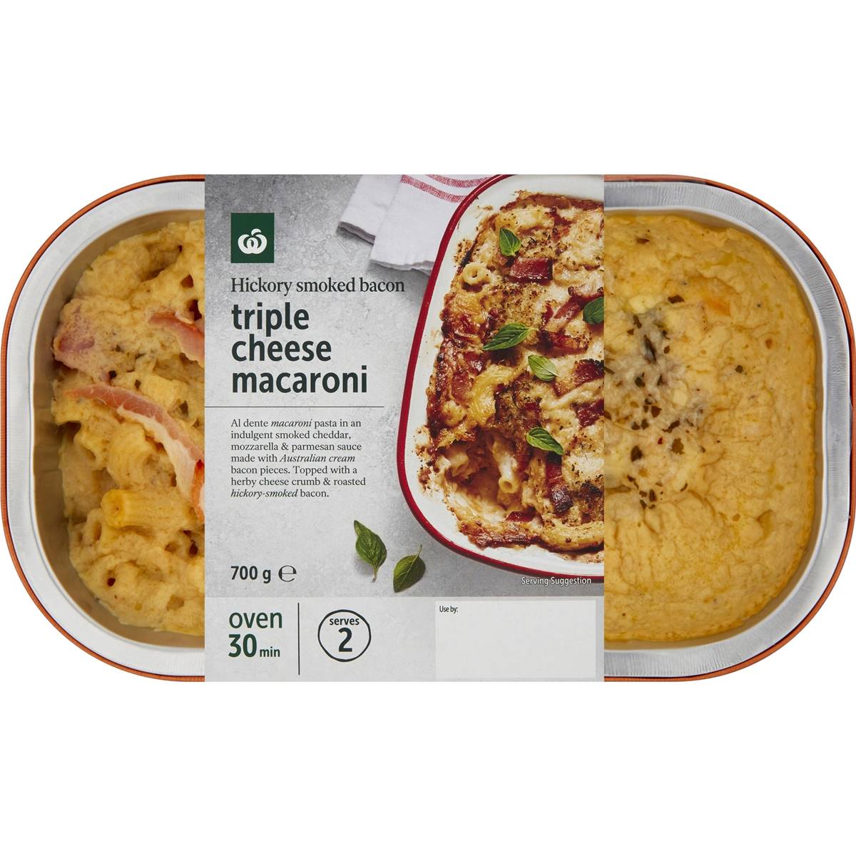Calories in Woolworths Triple Cheese Macaroni With Hickory Smoked Bacon