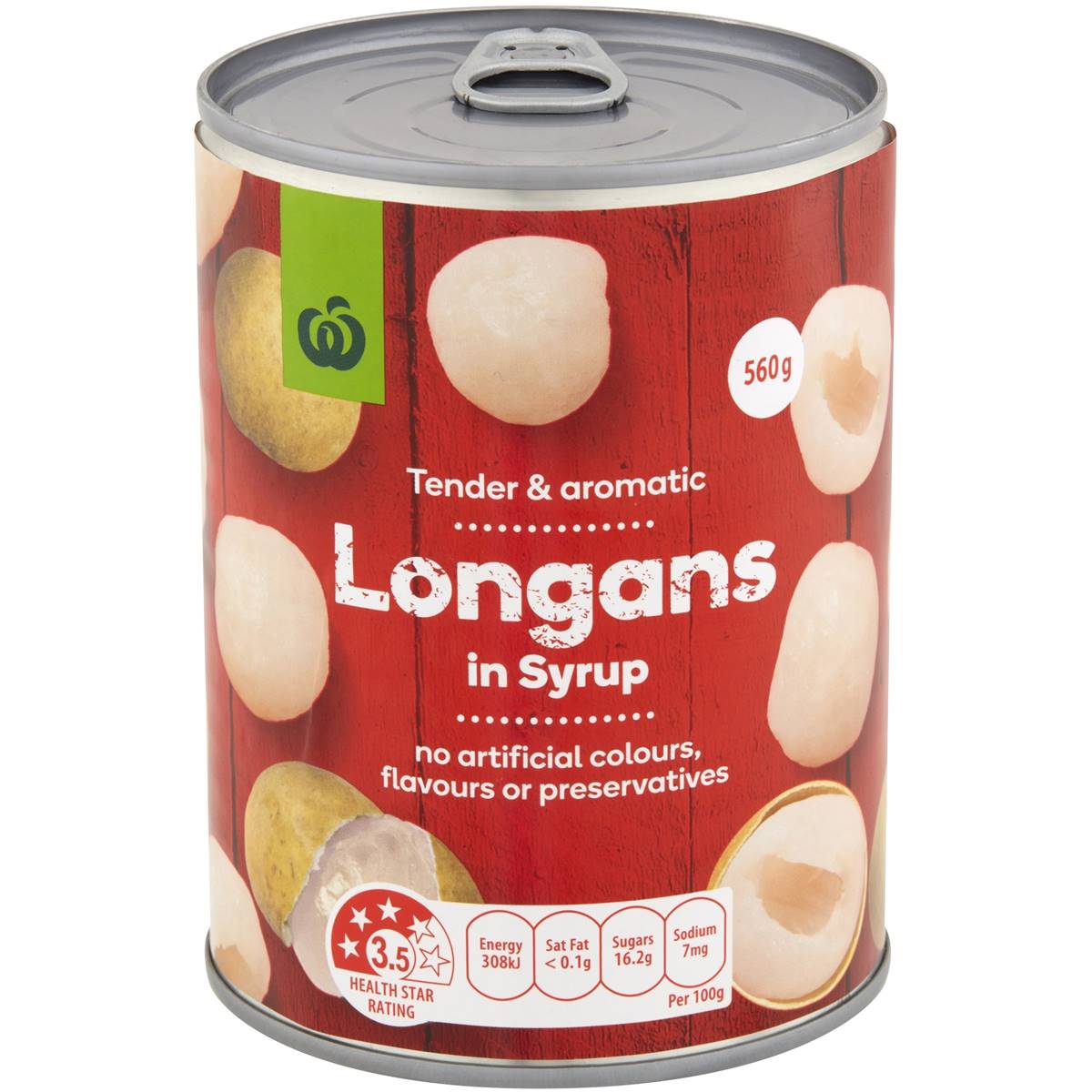 Calories in Woolworths Longans In Syrup