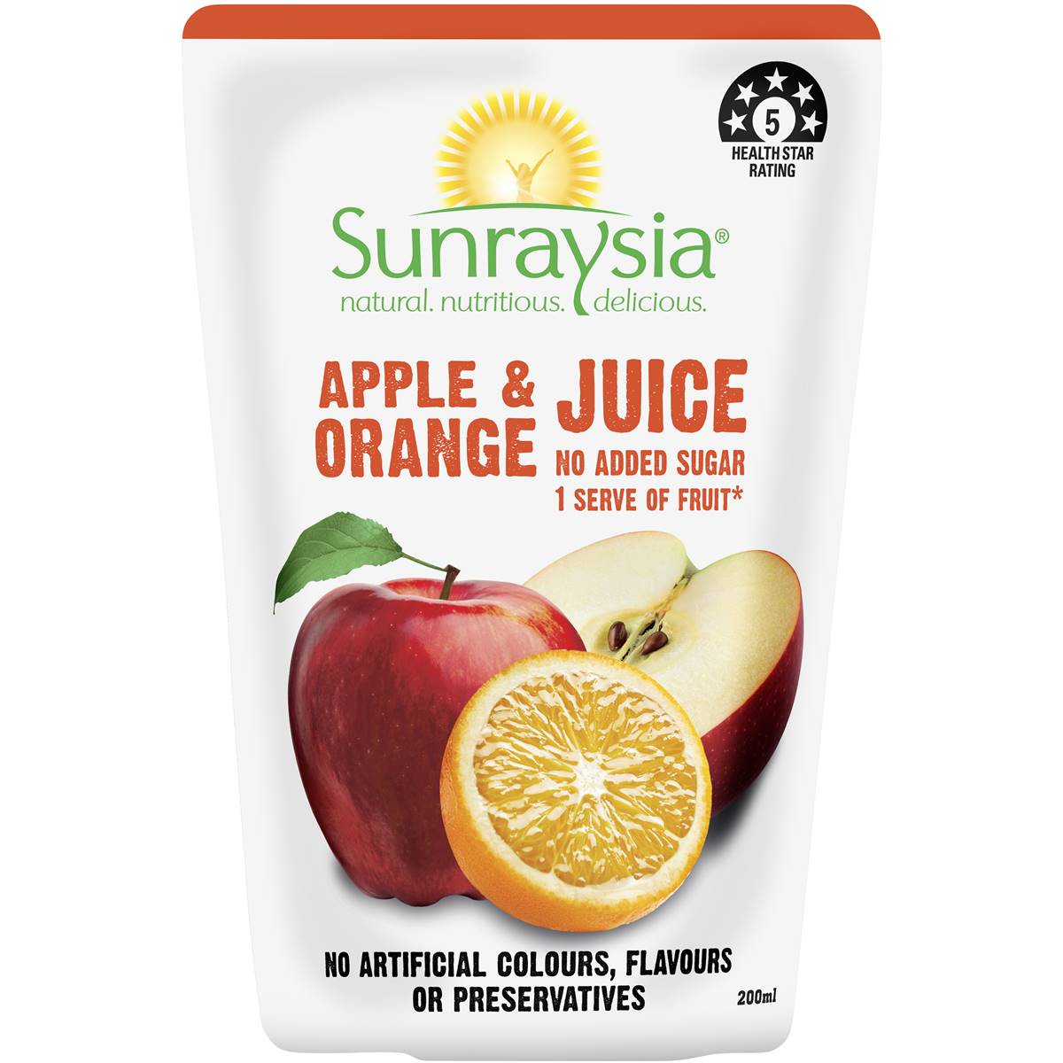 Calories in Sunraysia Apple & Orange Juice
