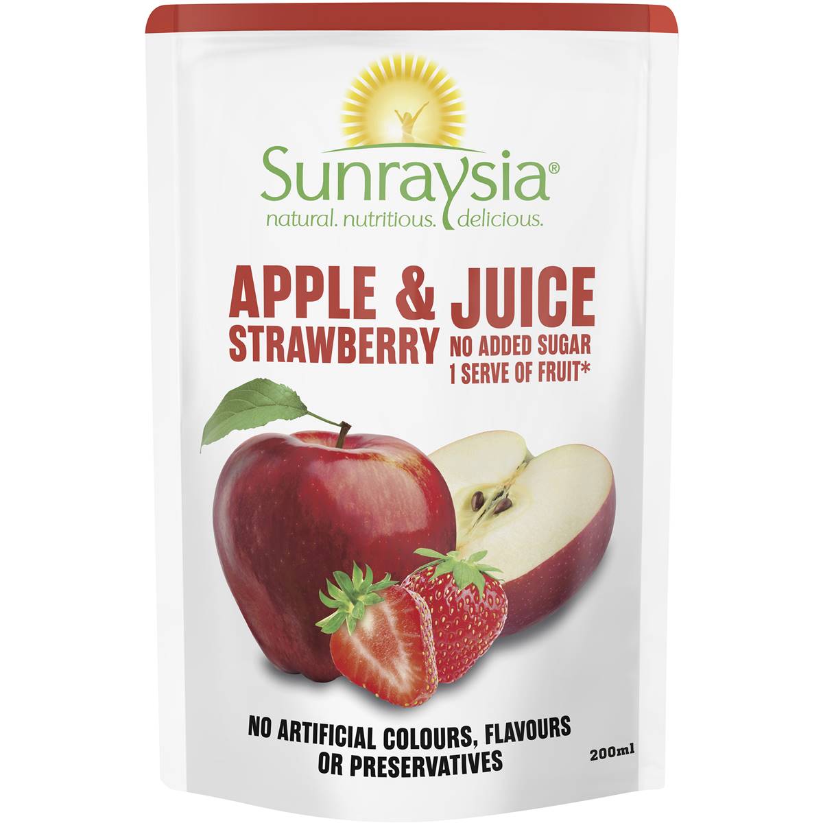 Calories in Sunraysia Apple & Strawberry Juice
