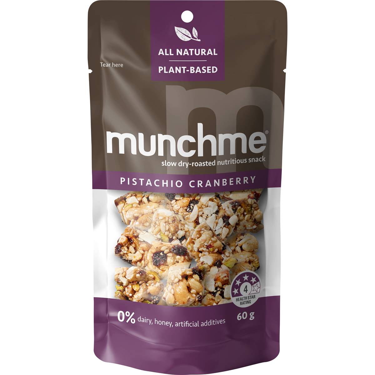 Munchme Pistachio Cranberry Snack