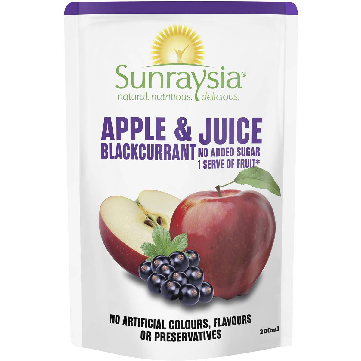 Calories in Sunraysia Apple & Blackcurrant Juice