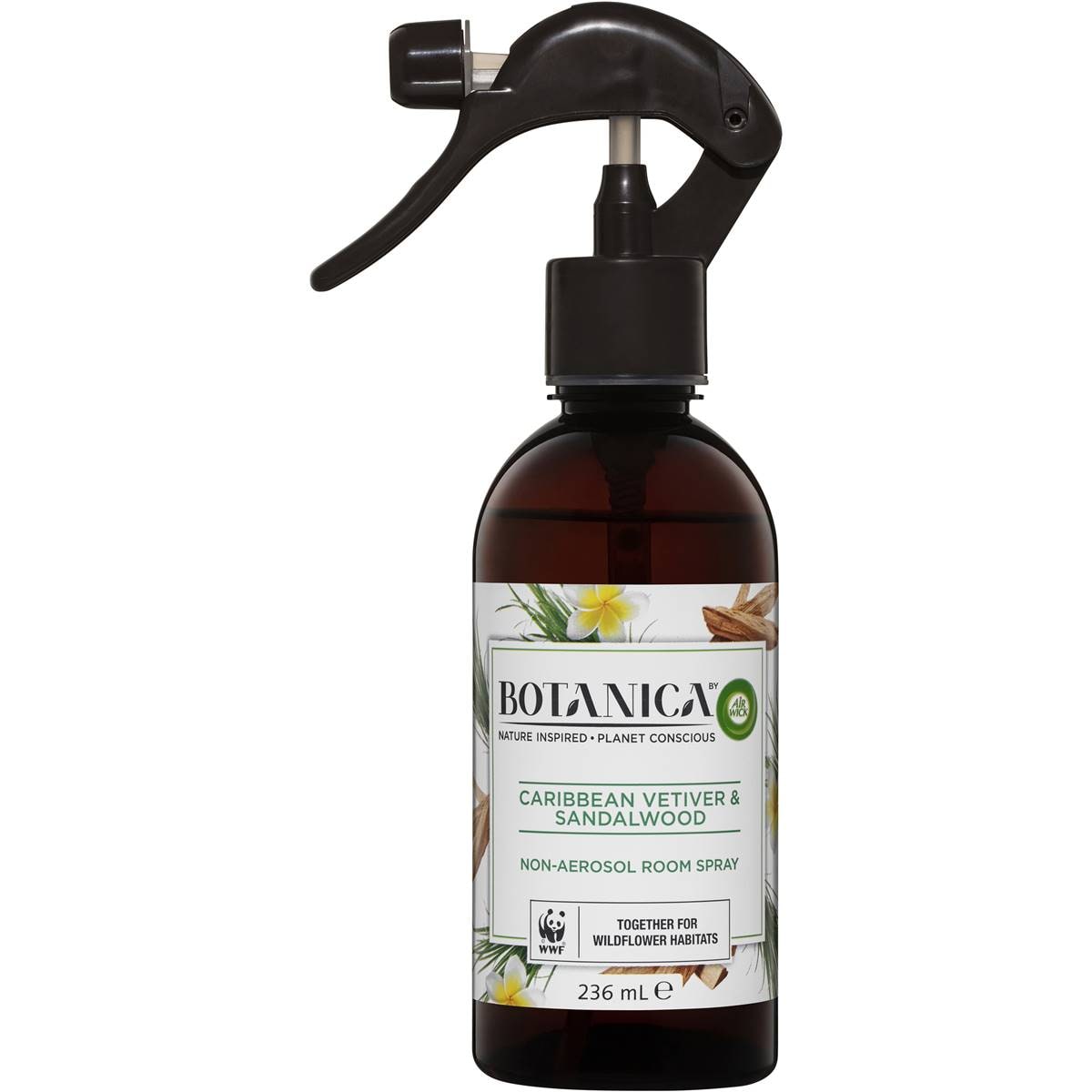 Botanica Caribbean Vetiver & Sandalwood Air Freshener Room Spray 236mL