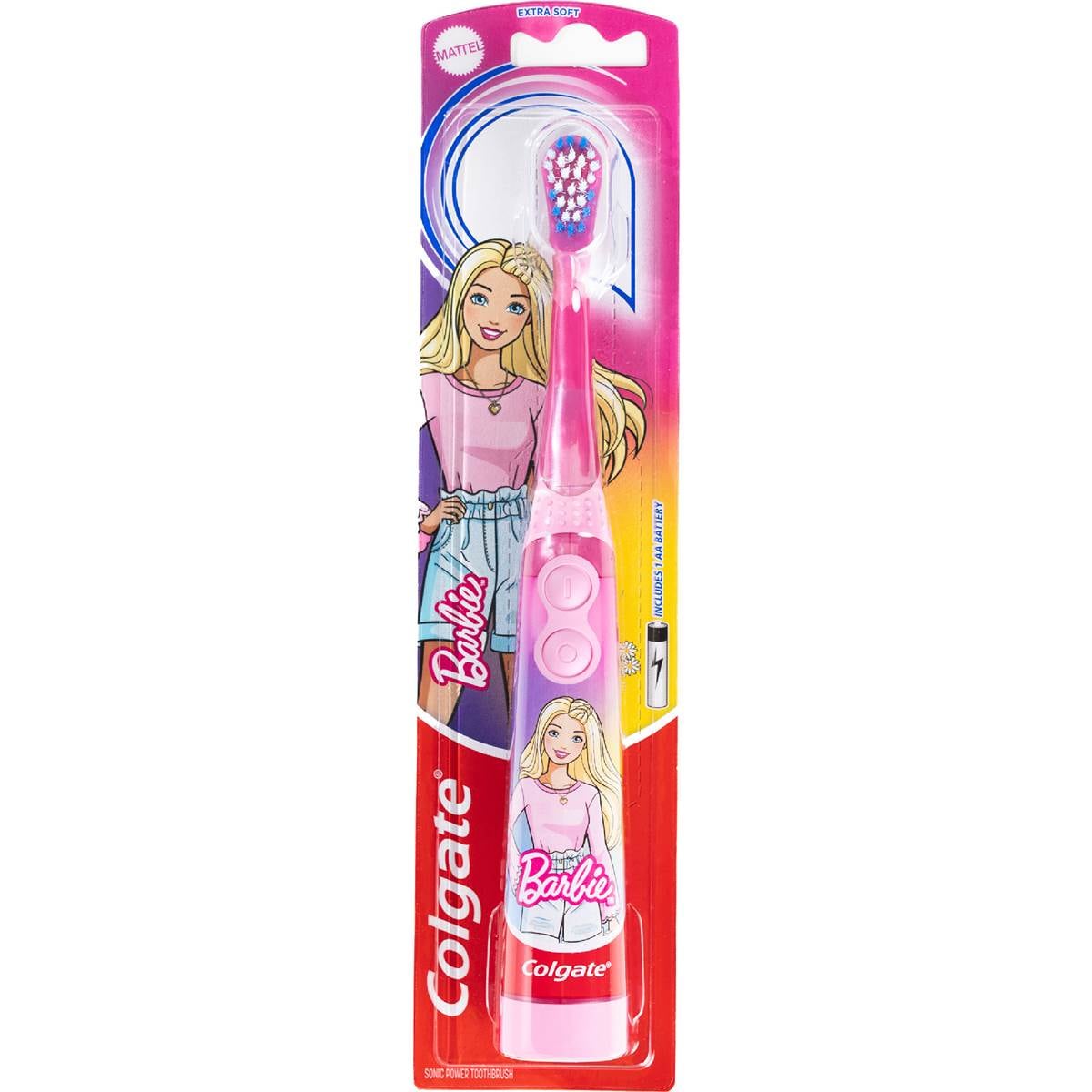 Colgate Kids Toothbrush Battery Sonic Barbie Extra Soft For 3+ Years each