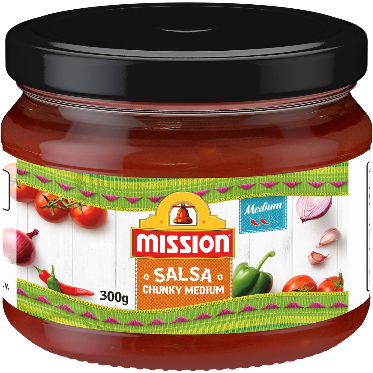 Calories in Mission Chunky Salsa Medium