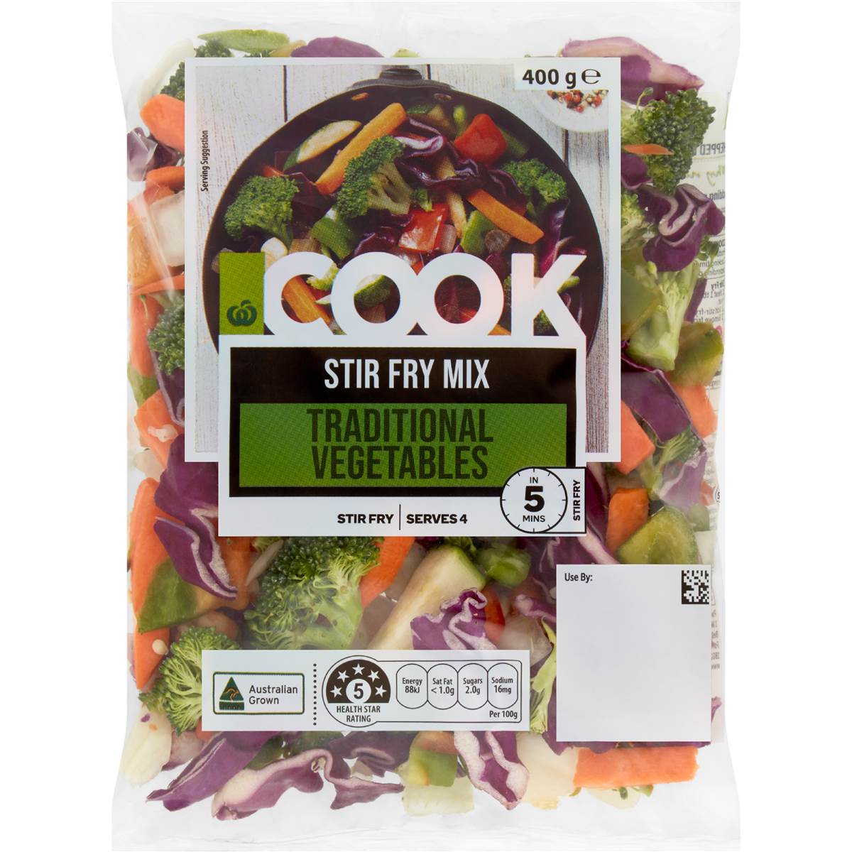 Woolworths COOK Stir Fry Mix Traditional Vegetables