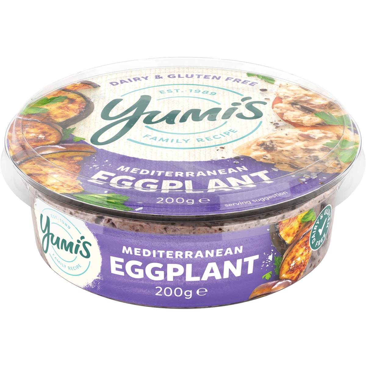 Calories in Yumi's Eggplant Mediterranean Dip