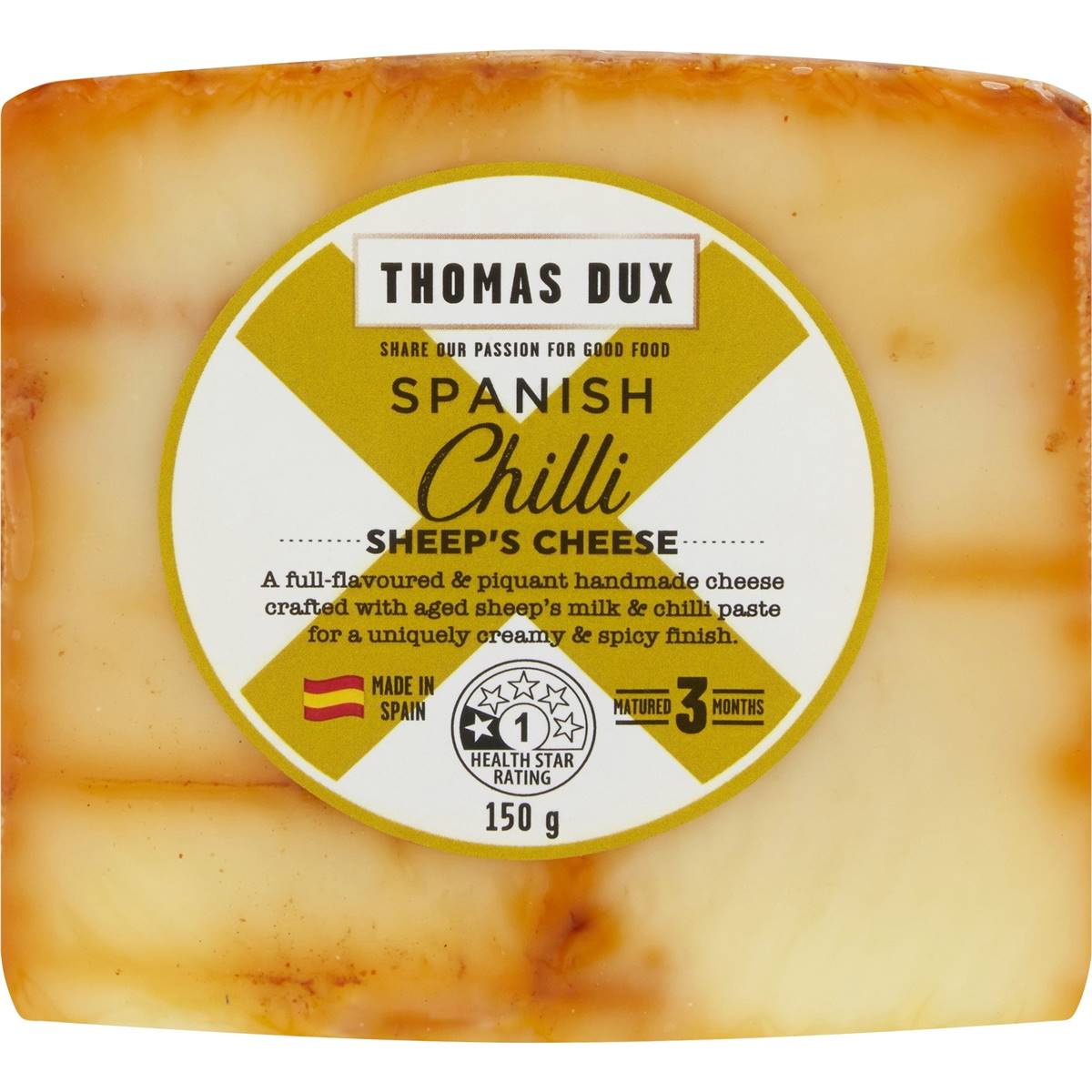 Calories in Thomas Dux Spanish Chilli Sheep's Cheese