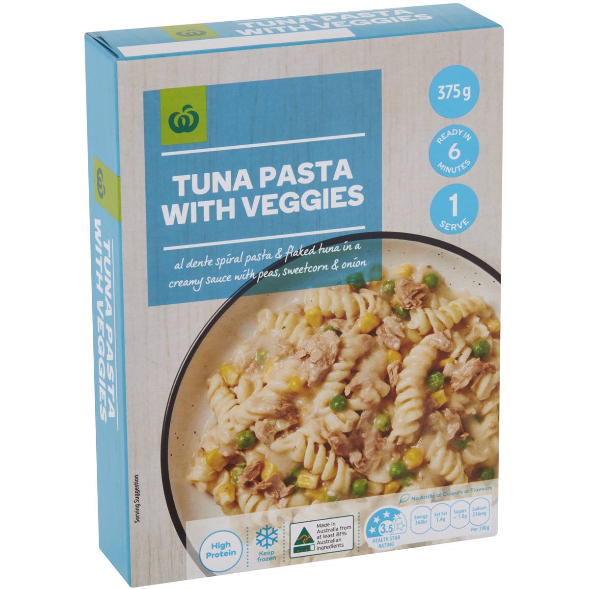 Calories in Woolworths Tuna Pasta With Veggies