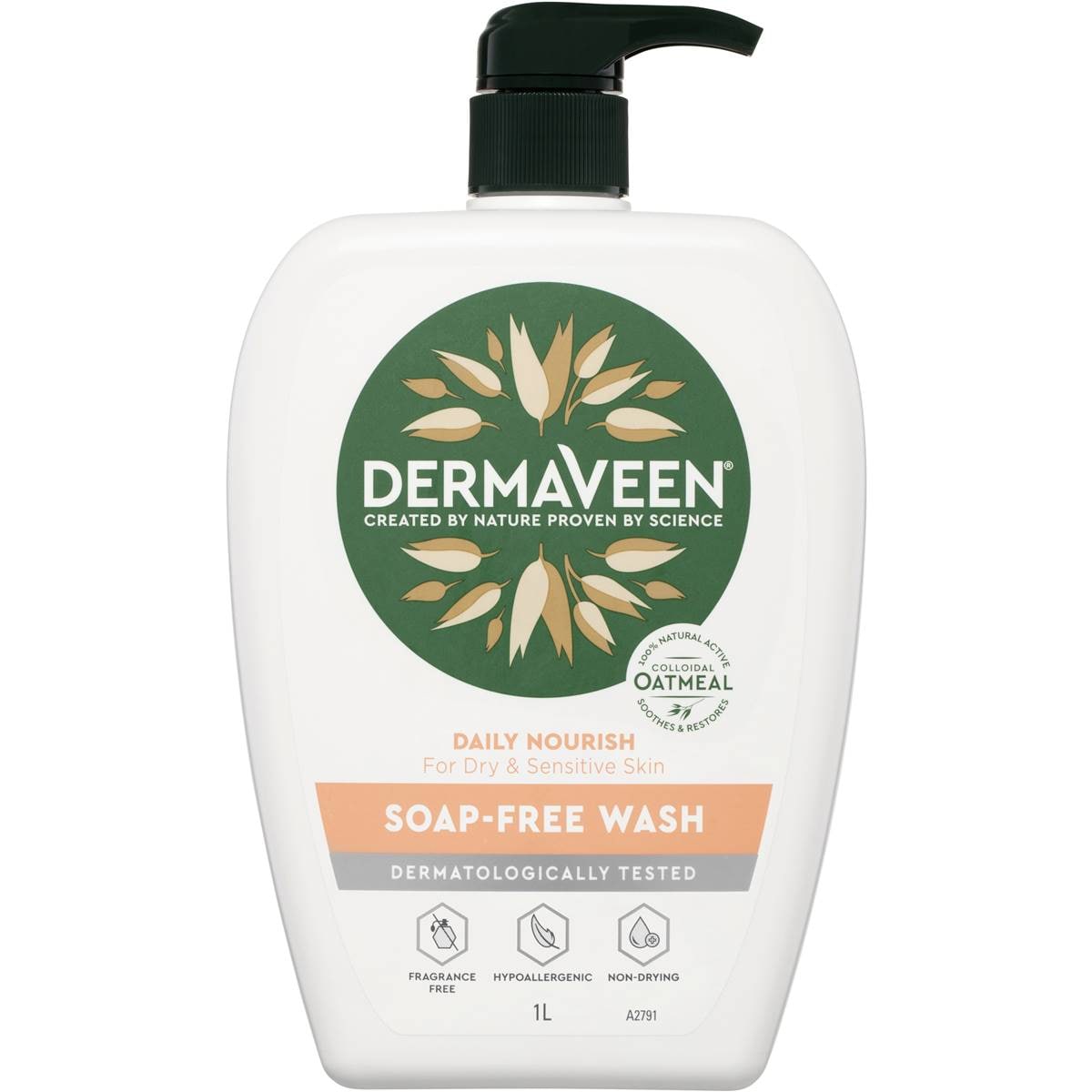 DermaVeen Daily Nourish Soap Free Wash 1L