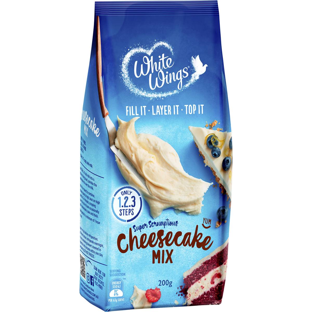 Calories in White Wings Cheesecake Layer Mix