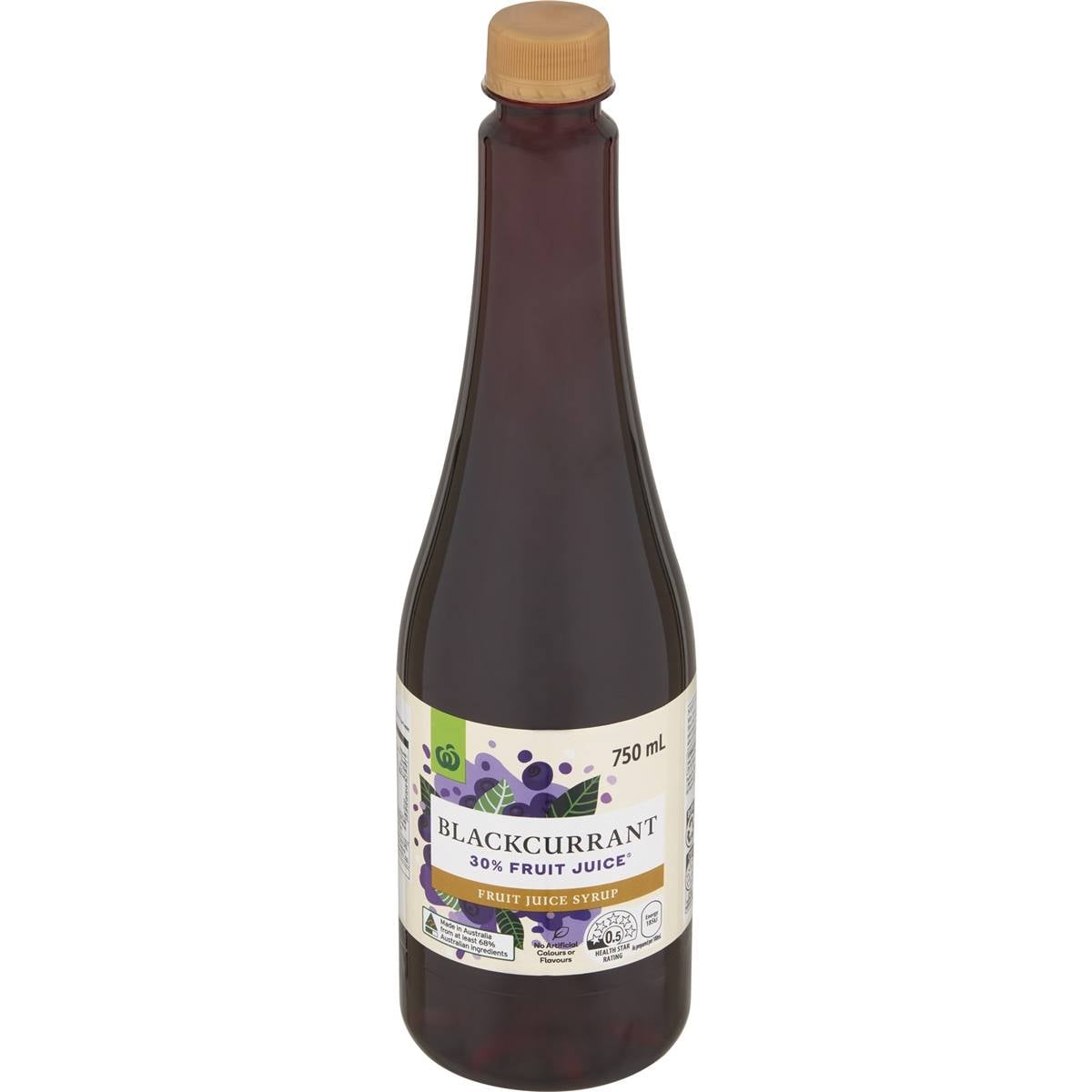 Woolworths Fruit Juice Syrup Blackcurrant
