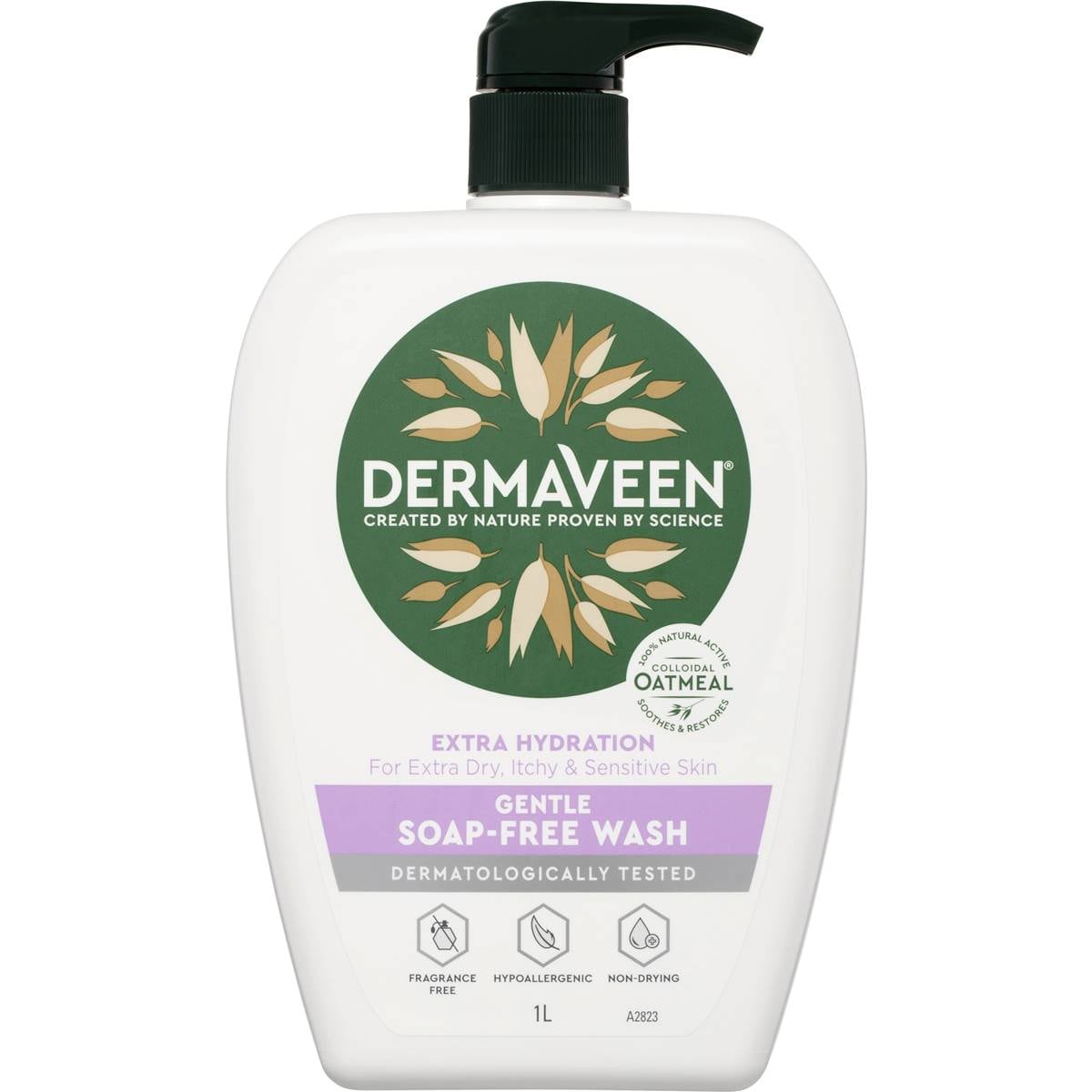DermaVeen Extra Hydration Gentle Soap Free Wash 1L