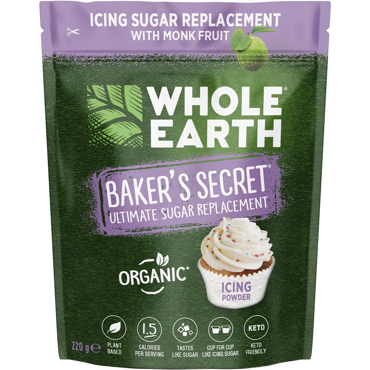 Calories in Whole Earth Icing Sugar Replacement