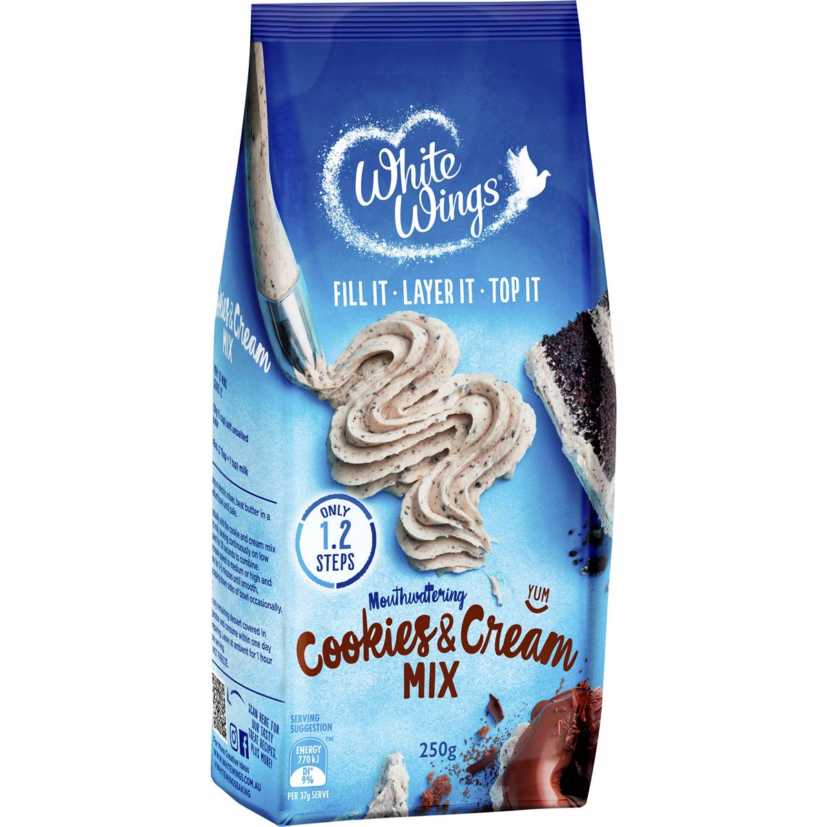 Calories in White Wings Cookies & Cream Mix