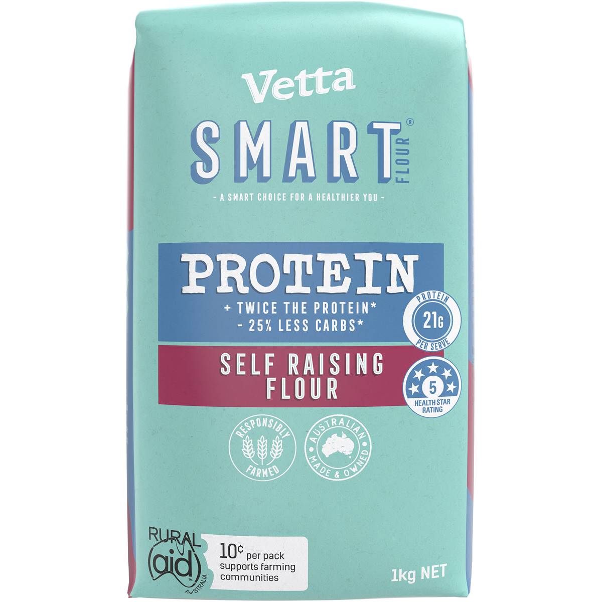 Calories in Vetta Smart Protein Self Raising Flour