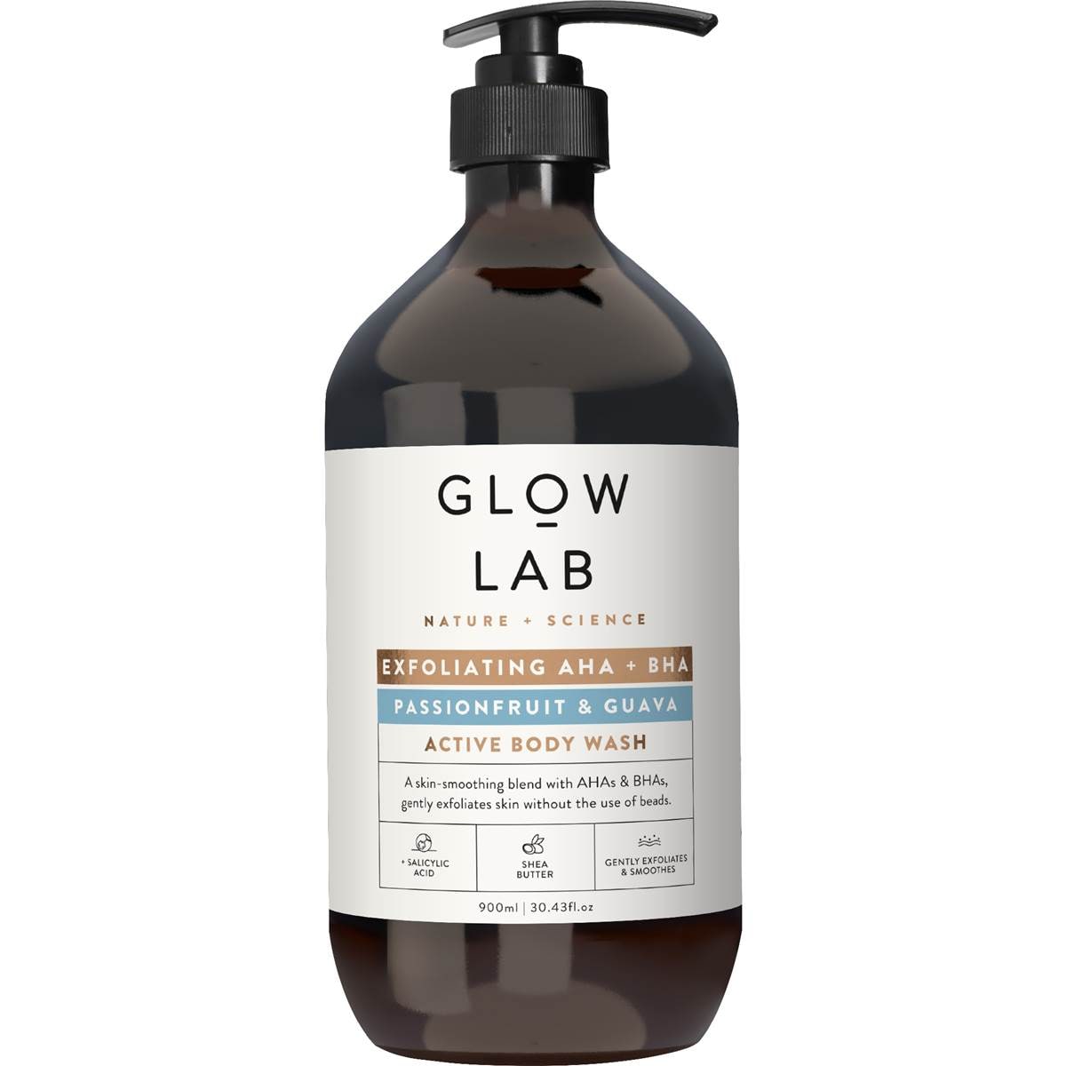 Glow Lab Active Body Wash Exfoliating AHA 900mL