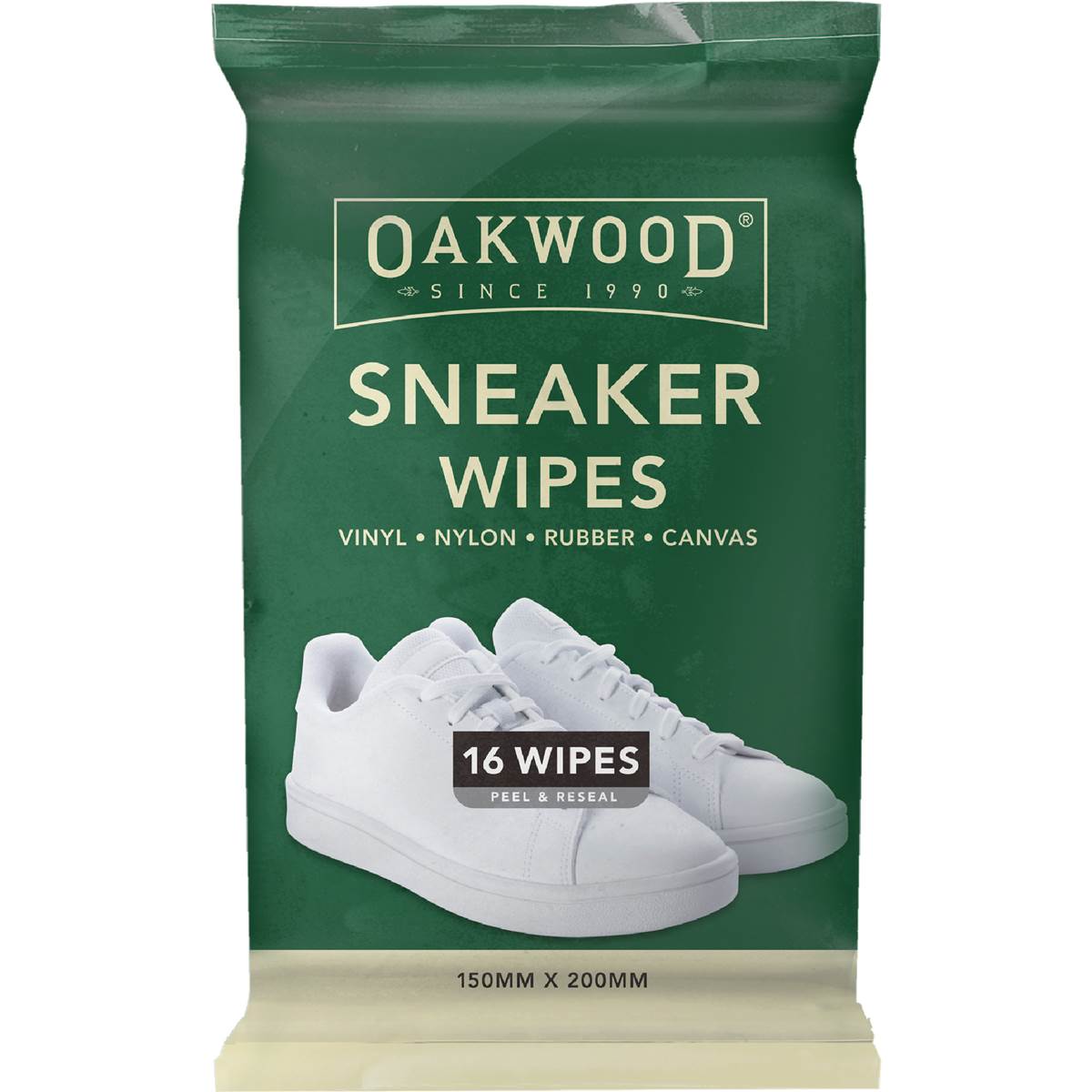 Oakwood Sneaker Wipes 16 pack