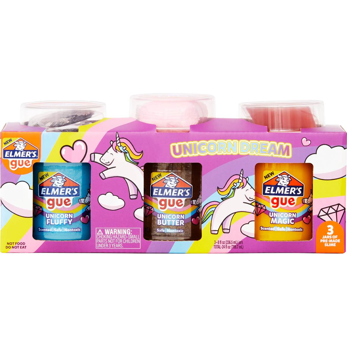 Elmer's Gue Unicorn Dream Slime Kit 3 pack