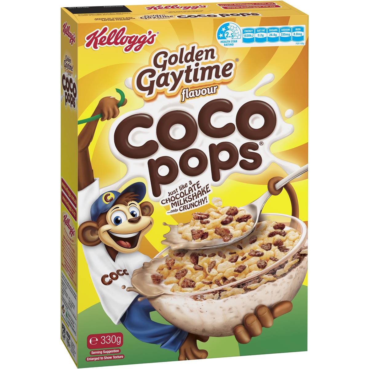 Calories in Kellogg's Coco Pops Golden Gaytime Flavour