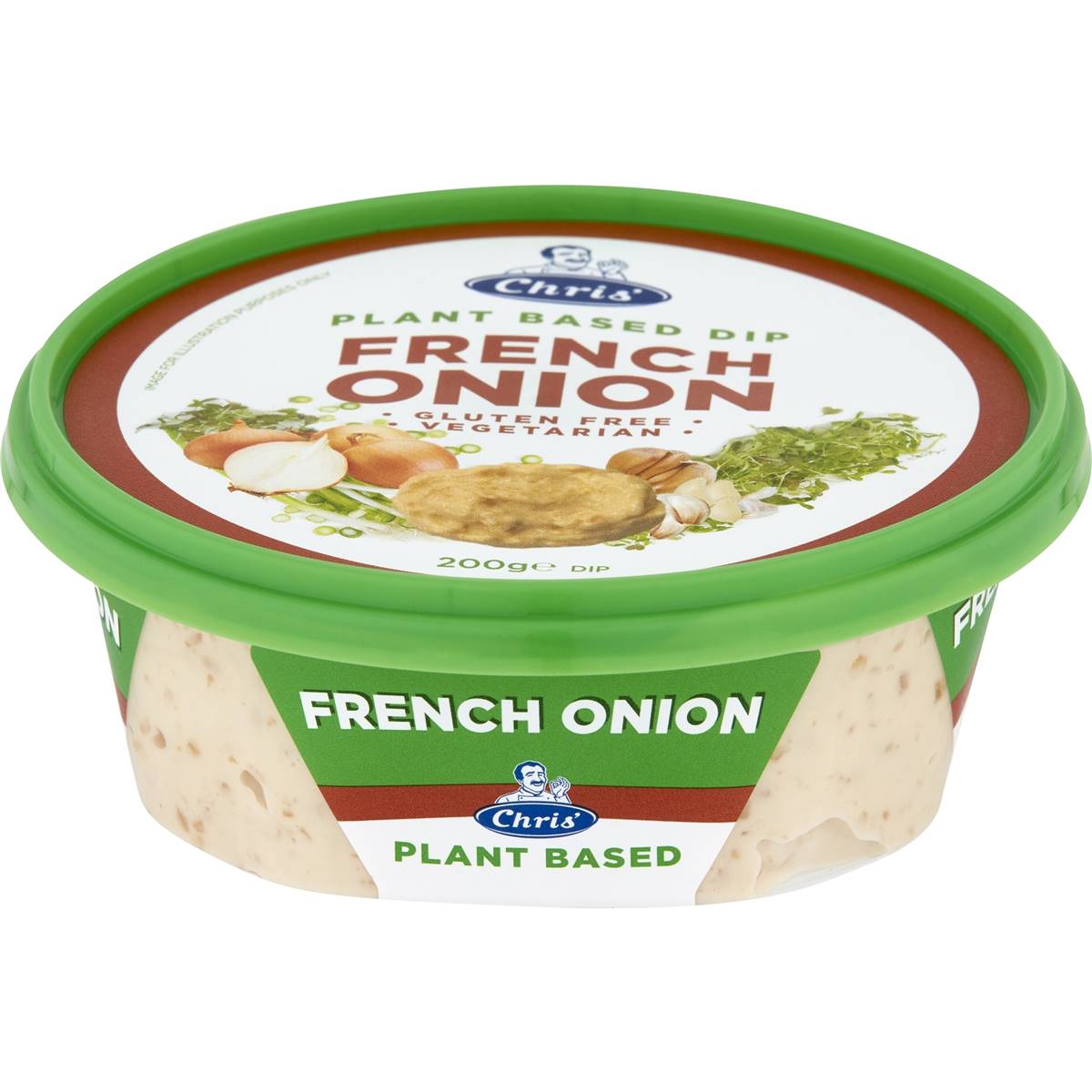 Calories in Chris' Plant Based French Onion Dip