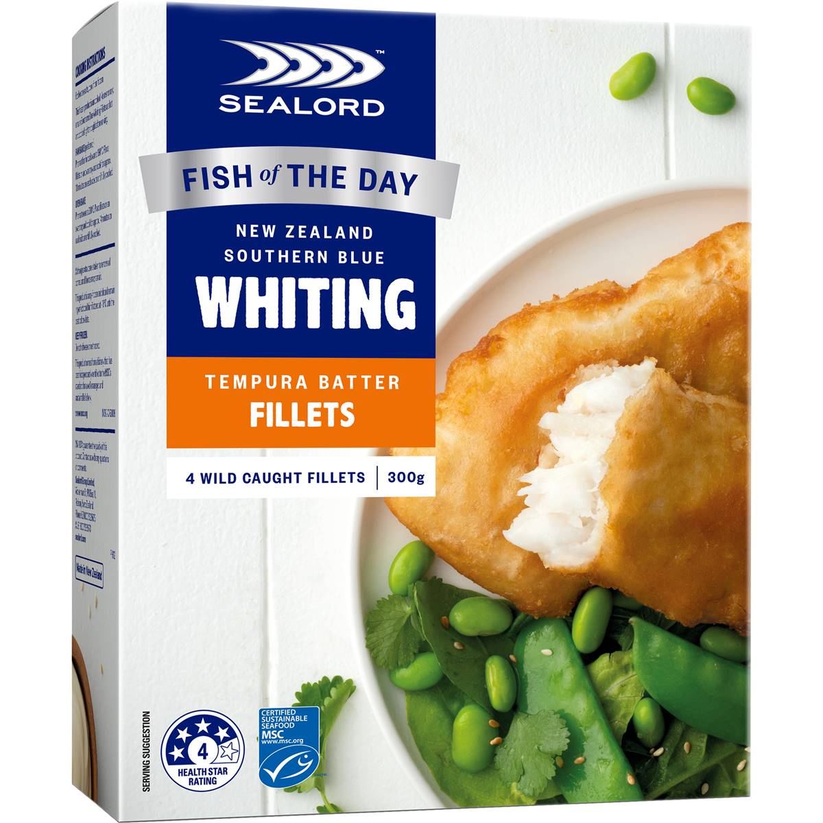 Sealord Fish Of The Day Whiting Tempura Batter Fillets