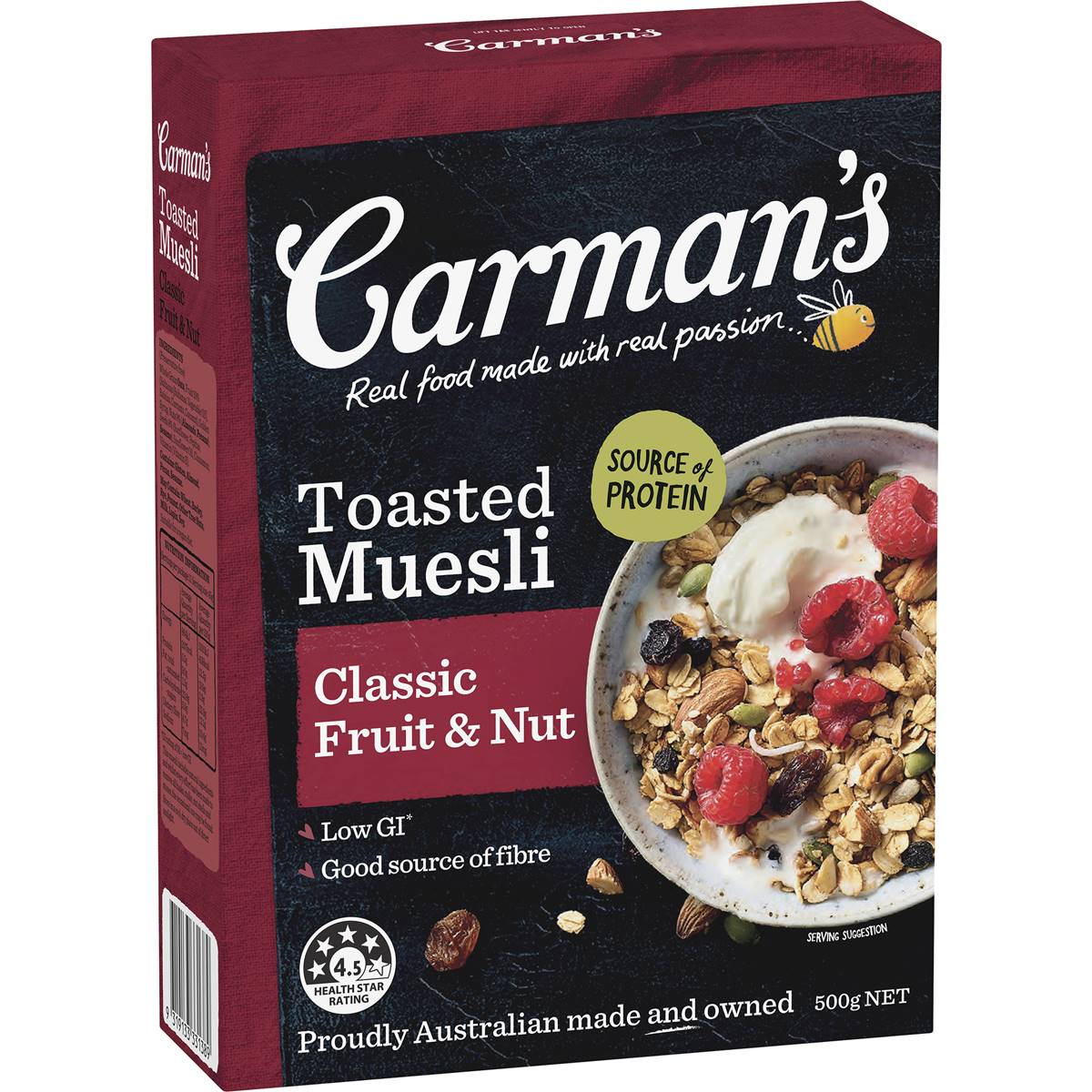 Calories in Carman's Classic Fruit & Nut Muesli calcount