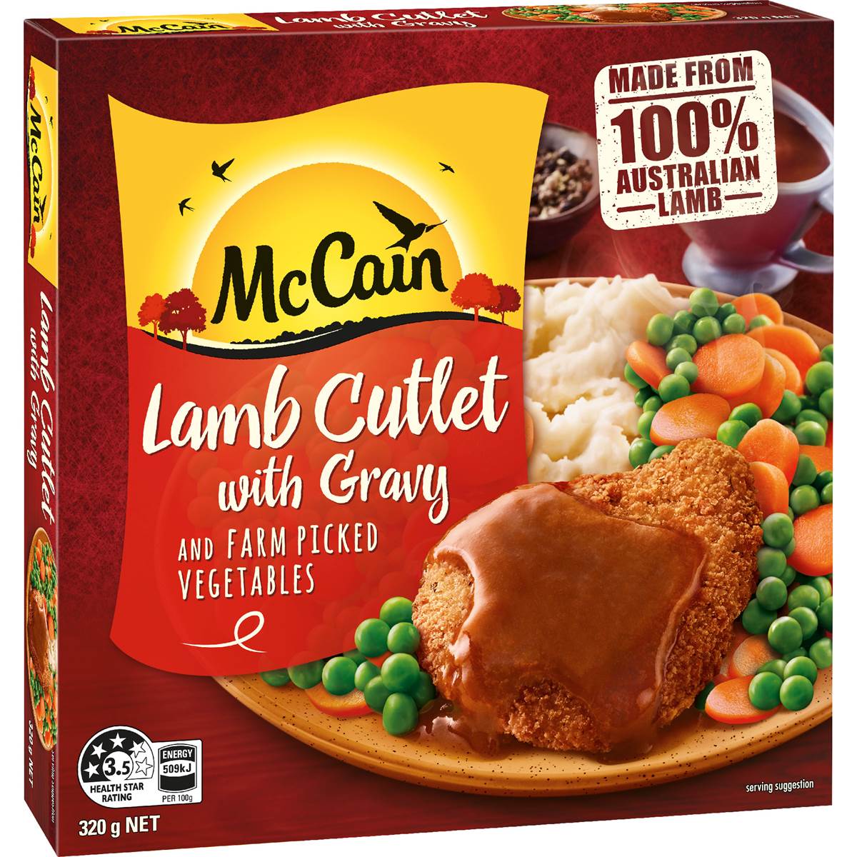 McCain Lamb Cutlet & Gravy Frozen 320g