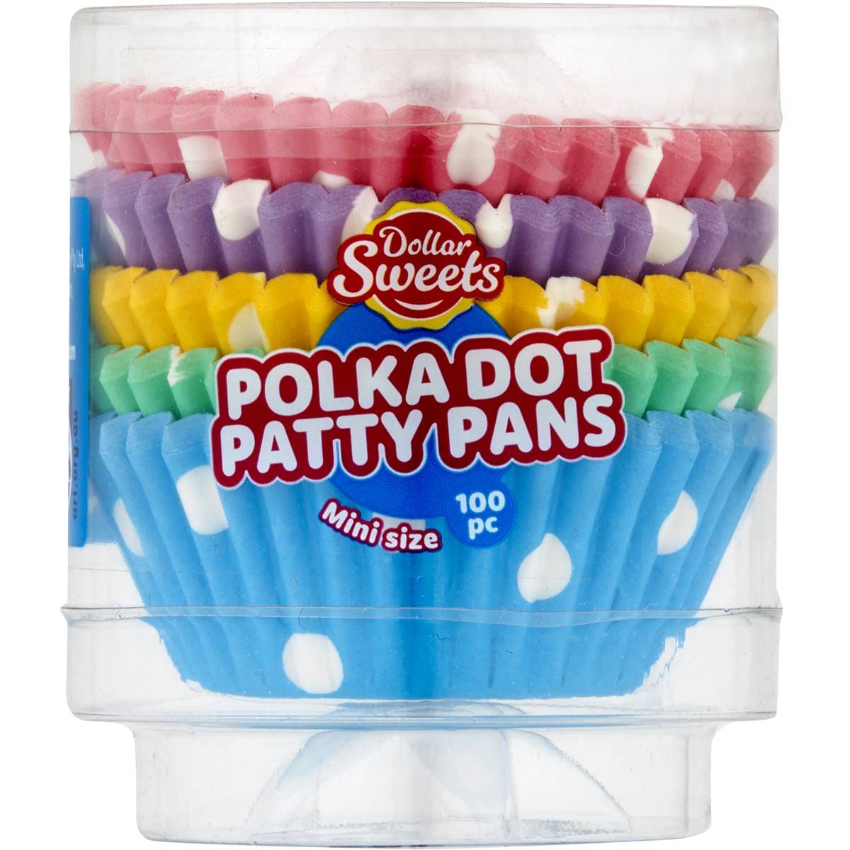 Dollar Sweets Polka Dot Mini Patty Pans Assorted