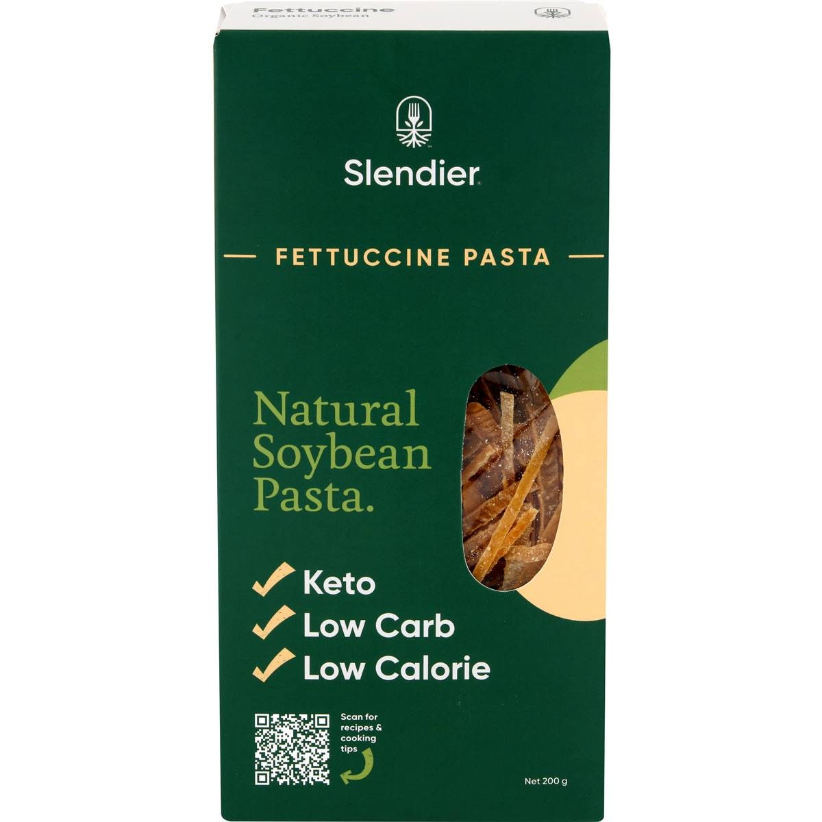 Calories in Slendier Pasta Fettuccine Style Organic calcount