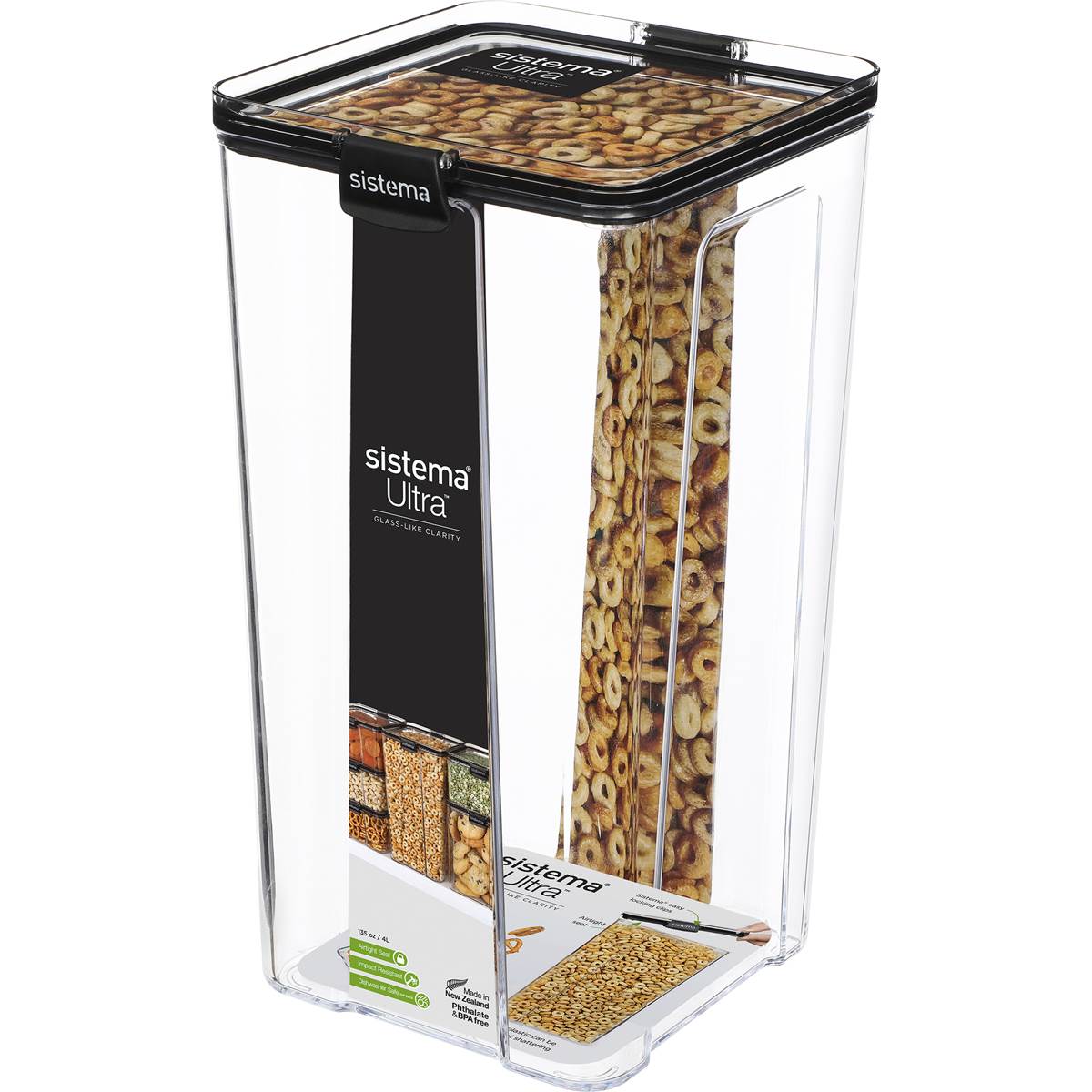 Sistema Ultra Large Square Food Container 4L each