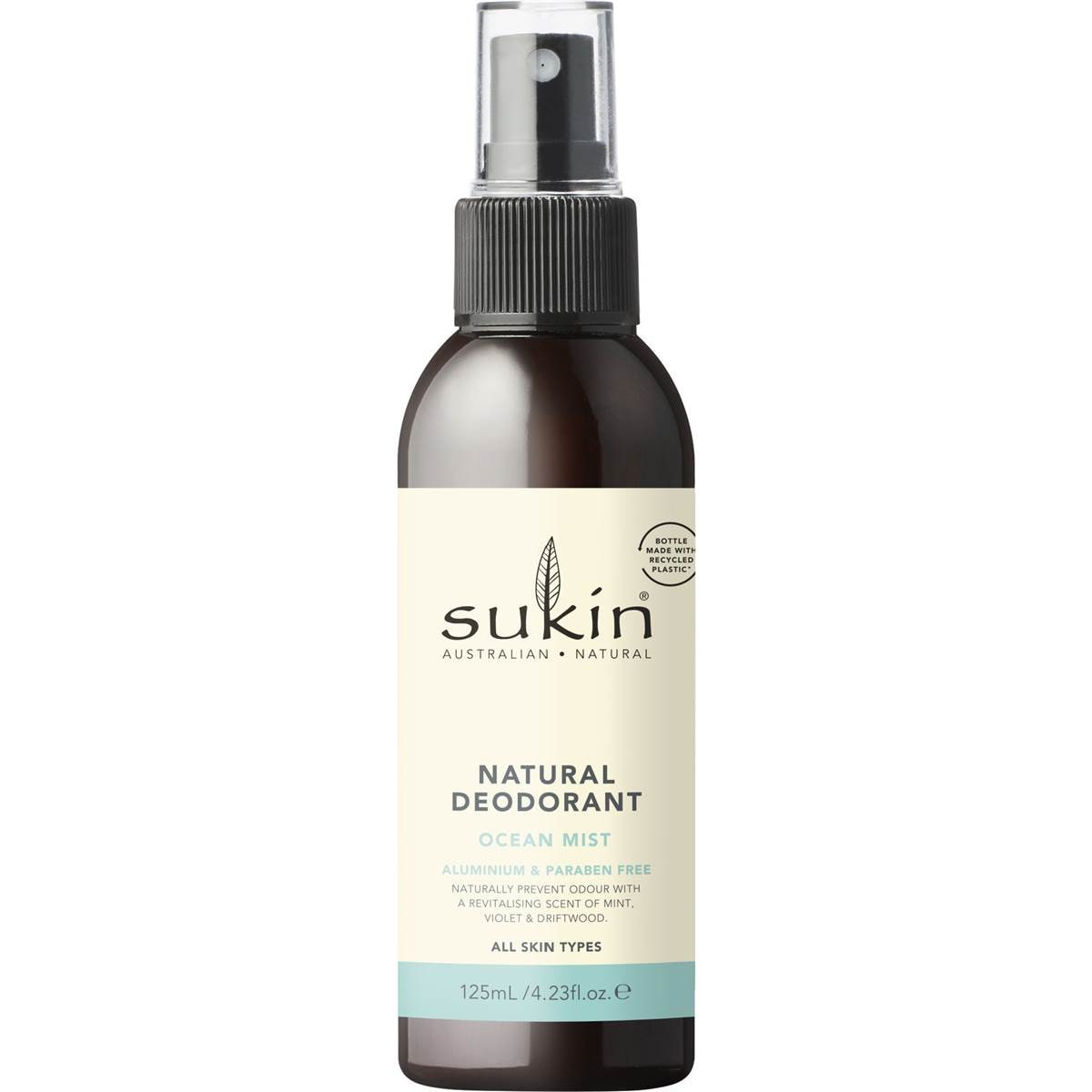 Sukin Ocean Mist Natural Deodorant Pump 125mL – Woolworths