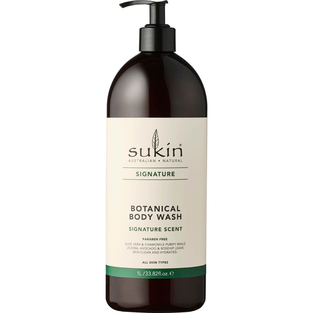 Sukin Signature Scent Botanical Body Wash Pump 1L