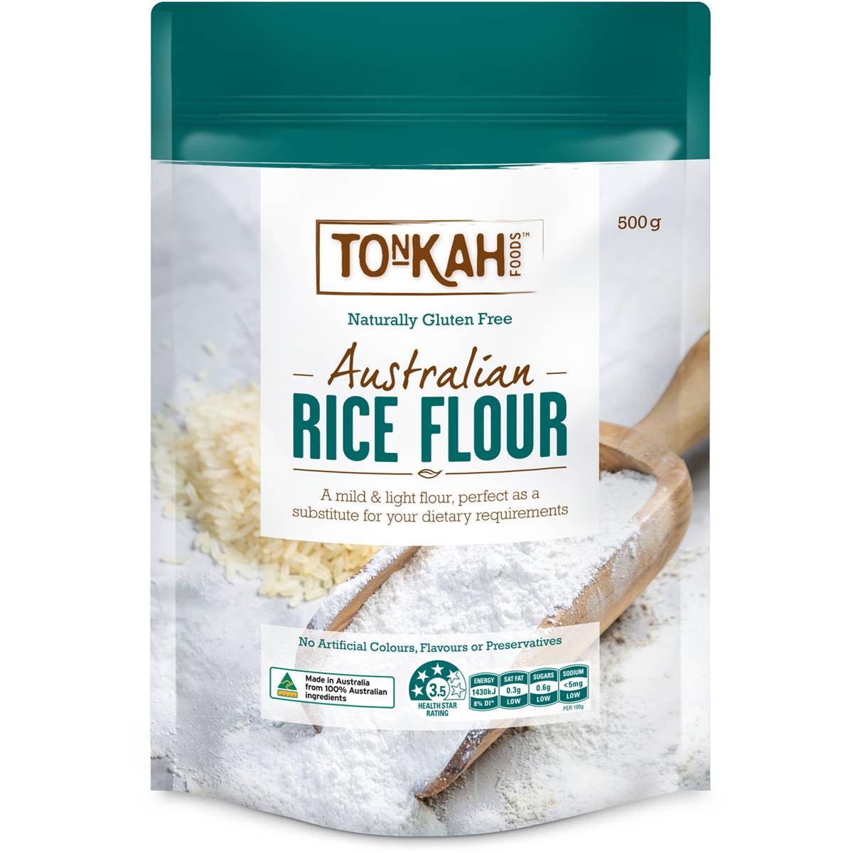 Calories in Tonkah Australian Rice Flour
