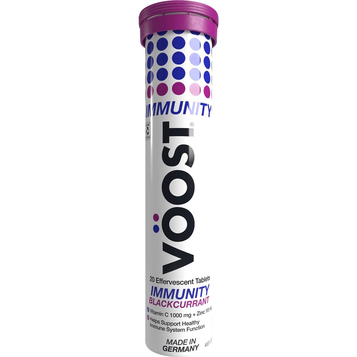VOOST Effervescent Immunity Blackcurrant 20 pack