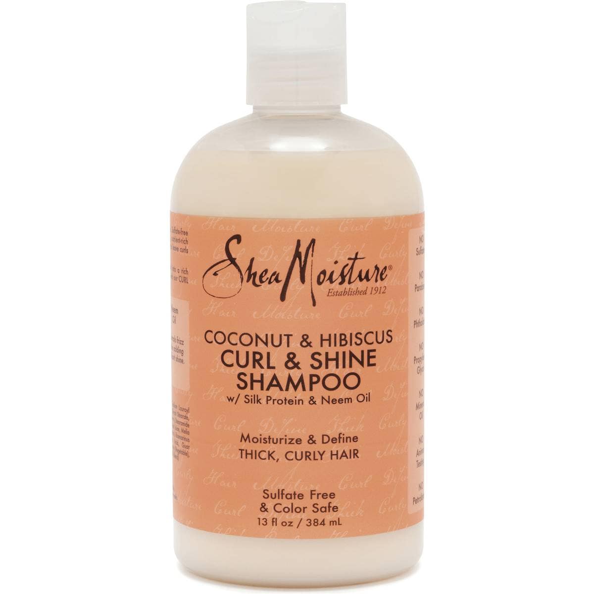 Shea Moisture Coconut & Hibiscus Curl & Shine Shampoo 384mL