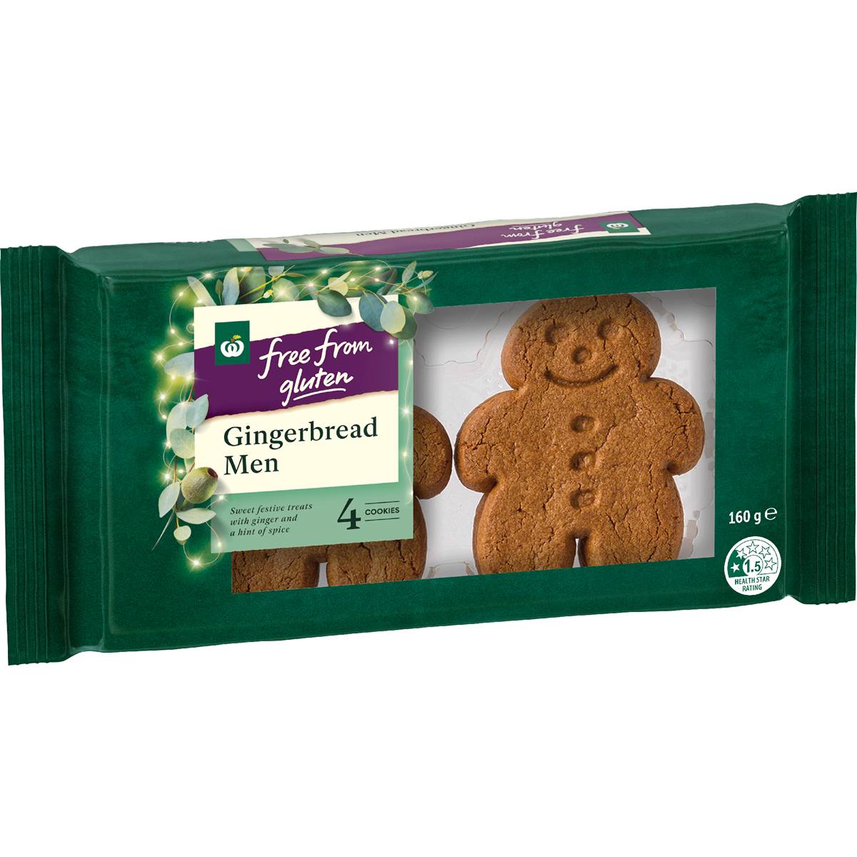 Woolworths Free From Gluten Christmas Gingerbread Cookies