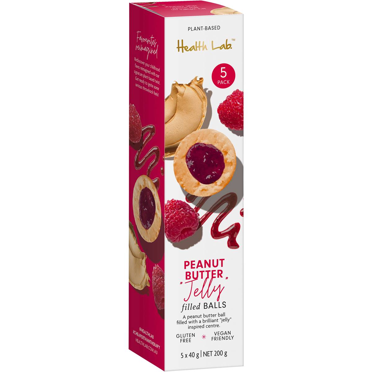 Calories in Health Lab Peanut Butter Choc Hemp Protein Ball calcount