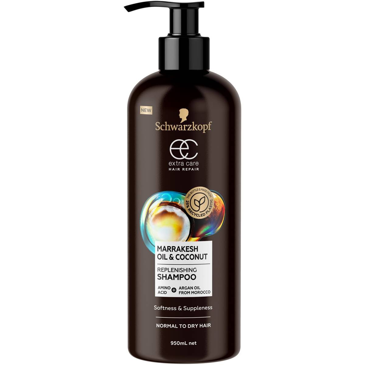 Schwarzkopf Extra Care Soft Shampoo Marrakesh Oil For Dry Hair 950mL