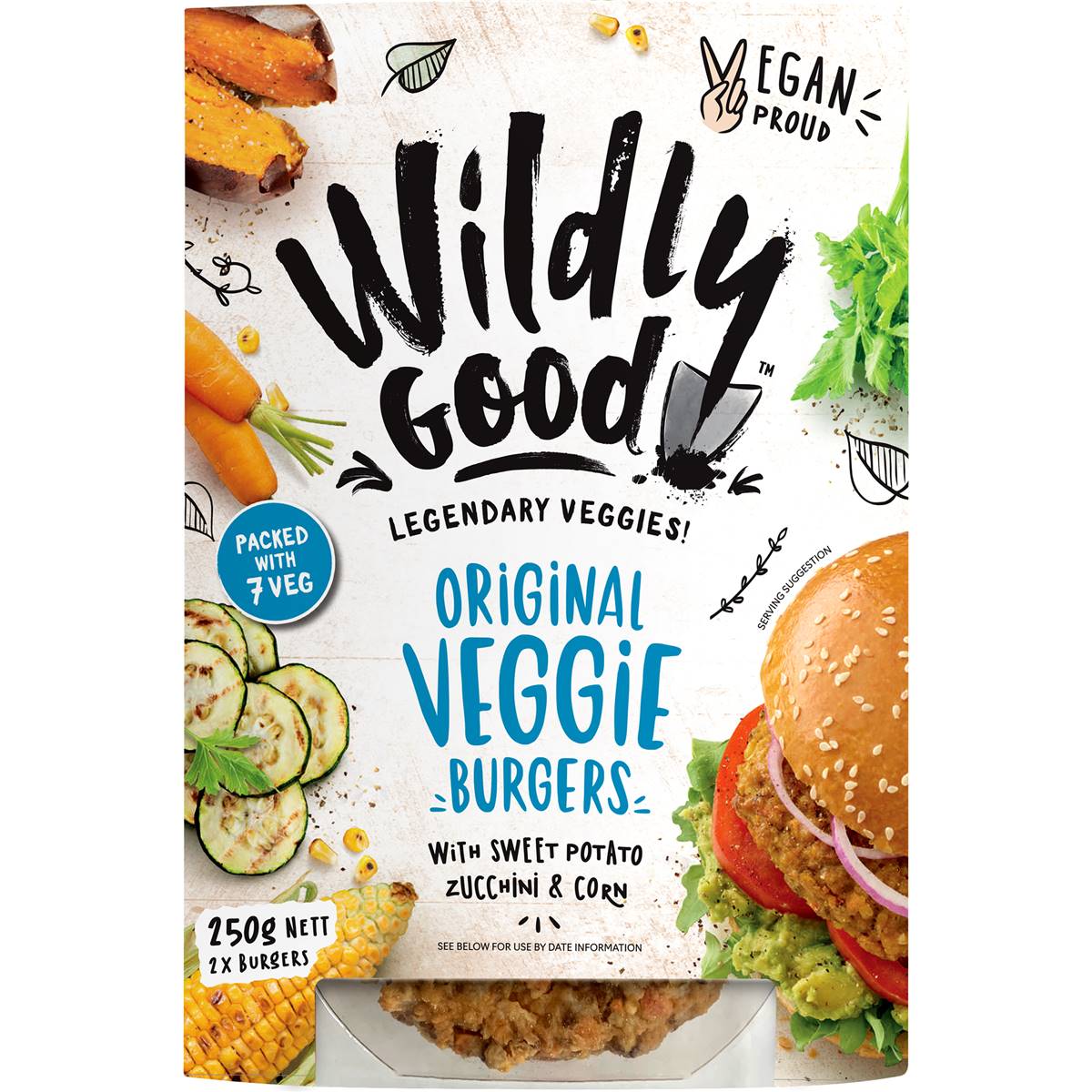 Calories in Wildly Good Original Veggie Burgers